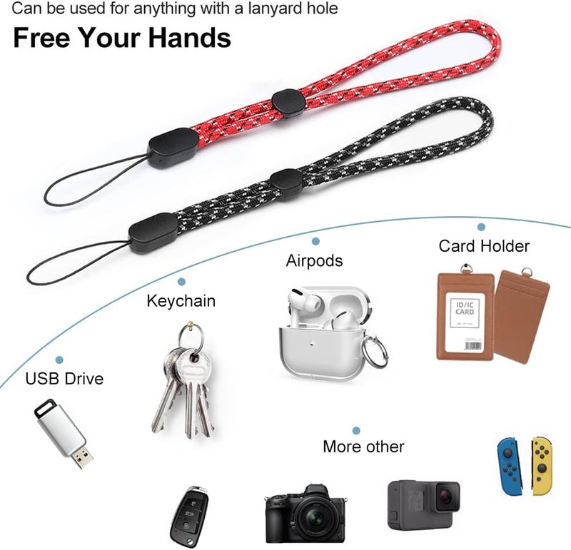 Limvory Cell Phone Lanyard, 5 Pack Adjustable Phone Wrist Strap with 5 Pack Tether Tab fit iPhone and Most Cell Phones - Image 5